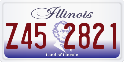 IL license plate Z452821
