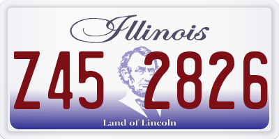 IL license plate Z452826