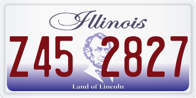 IL license plate Z452827