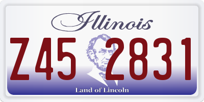 IL license plate Z452831