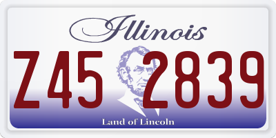 IL license plate Z452839