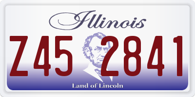 IL license plate Z452841