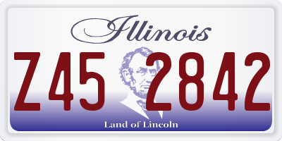 IL license plate Z452842