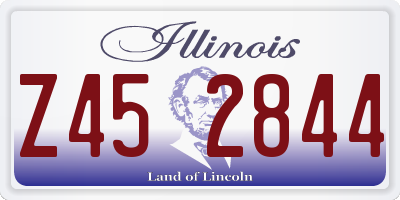 IL license plate Z452844