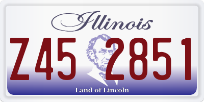IL license plate Z452851