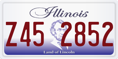 IL license plate Z452852
