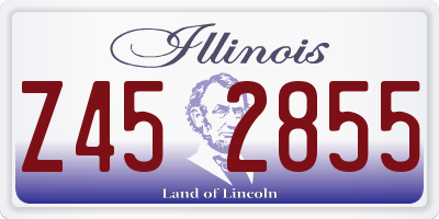 IL license plate Z452855