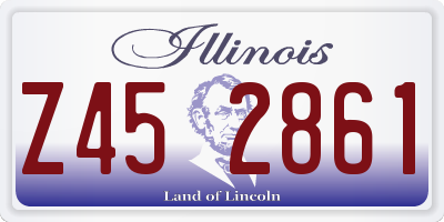 IL license plate Z452861