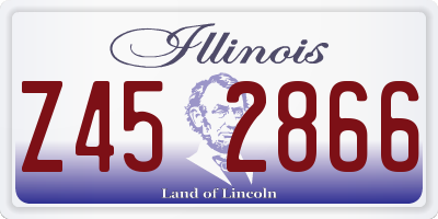 IL license plate Z452866