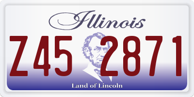 IL license plate Z452871