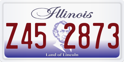 IL license plate Z452873