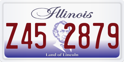 IL license plate Z452879