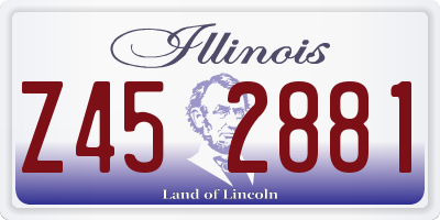 IL license plate Z452881