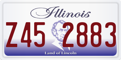 IL license plate Z452883