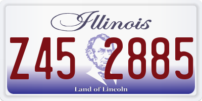 IL license plate Z452885