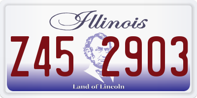 IL license plate Z452903