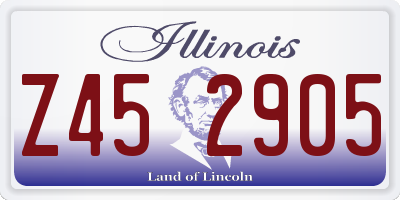 IL license plate Z452905