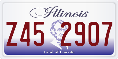 IL license plate Z452907