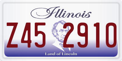 IL license plate Z452910