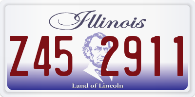IL license plate Z452911