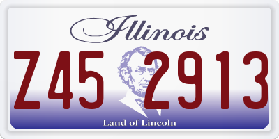 IL license plate Z452913