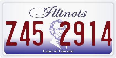 IL license plate Z452914