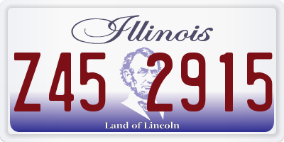 IL license plate Z452915