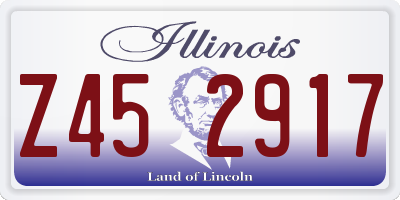 IL license plate Z452917