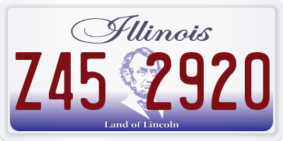 IL license plate Z452920