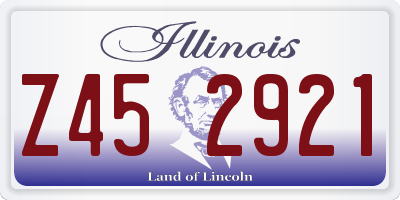 IL license plate Z452921