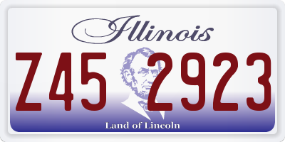 IL license plate Z452923
