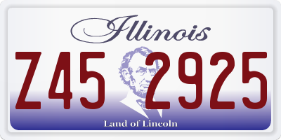 IL license plate Z452925