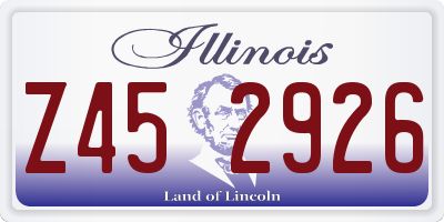 IL license plate Z452926