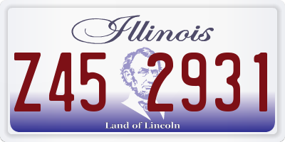 IL license plate Z452931