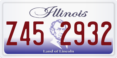 IL license plate Z452932