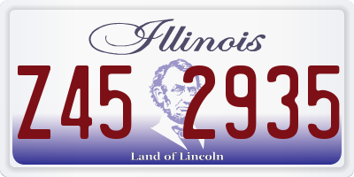 IL license plate Z452935