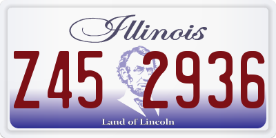 IL license plate Z452936