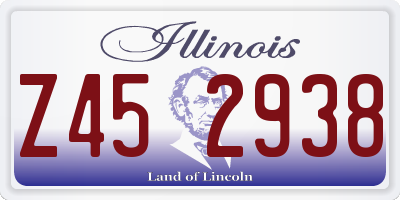 IL license plate Z452938
