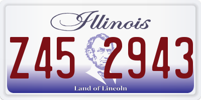 IL license plate Z452943
