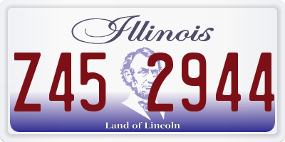 IL license plate Z452944