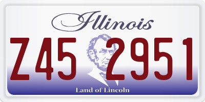 IL license plate Z452951