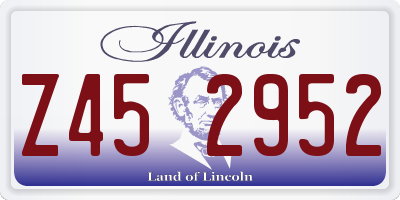 IL license plate Z452952