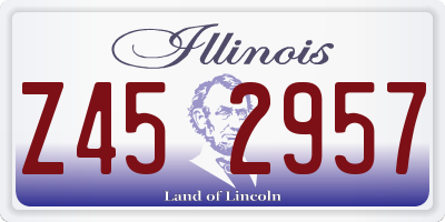 IL license plate Z452957