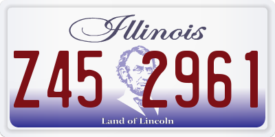 IL license plate Z452961