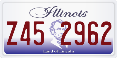 IL license plate Z452962