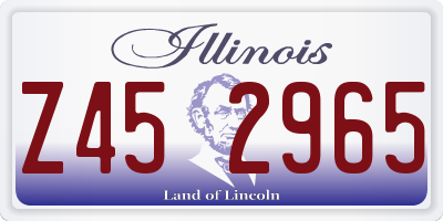 IL license plate Z452965