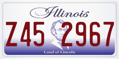 IL license plate Z452967