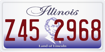 IL license plate Z452968