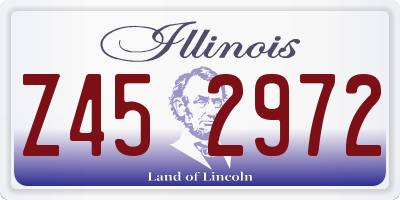 IL license plate Z452972