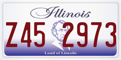 IL license plate Z452973